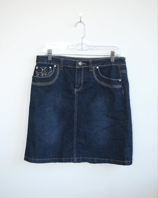 Denim Midi Skirt