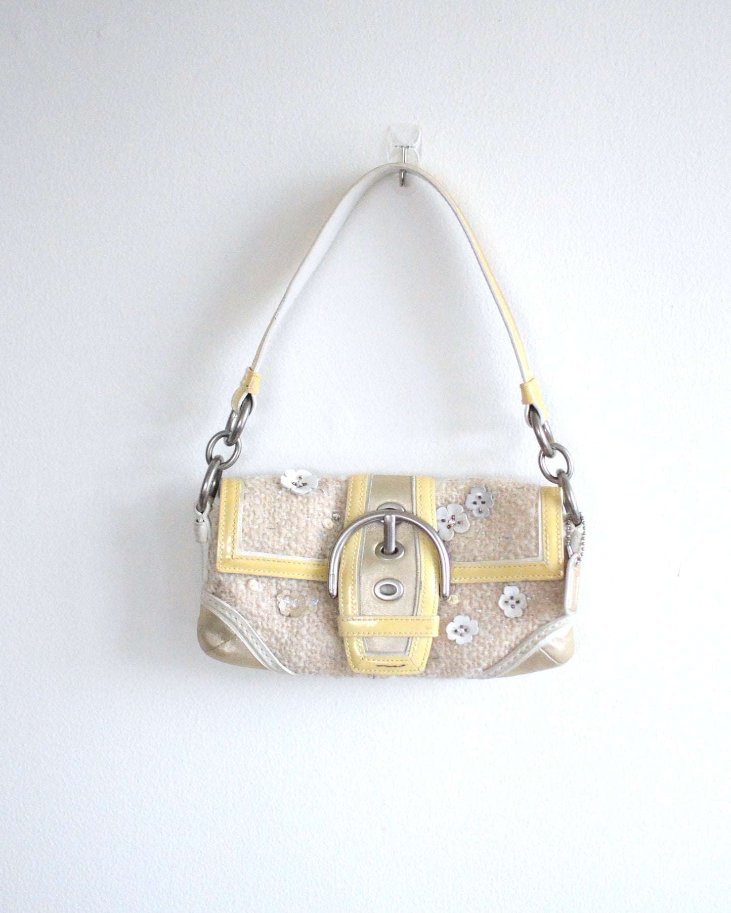 Coach Tweed Floral Soho Bag Front