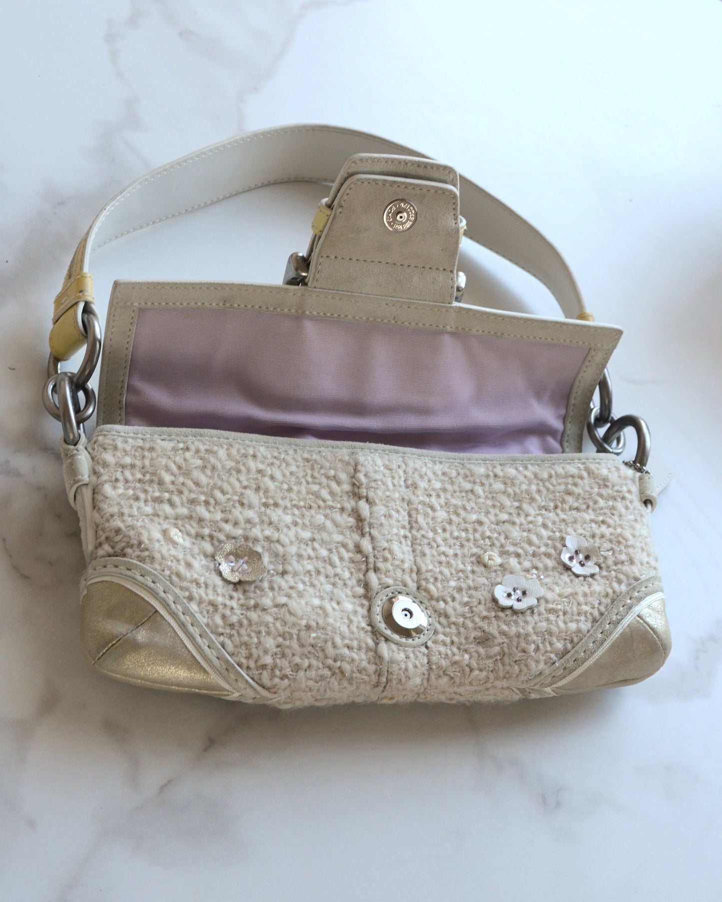 Coach Tweed Floral Soho Bag