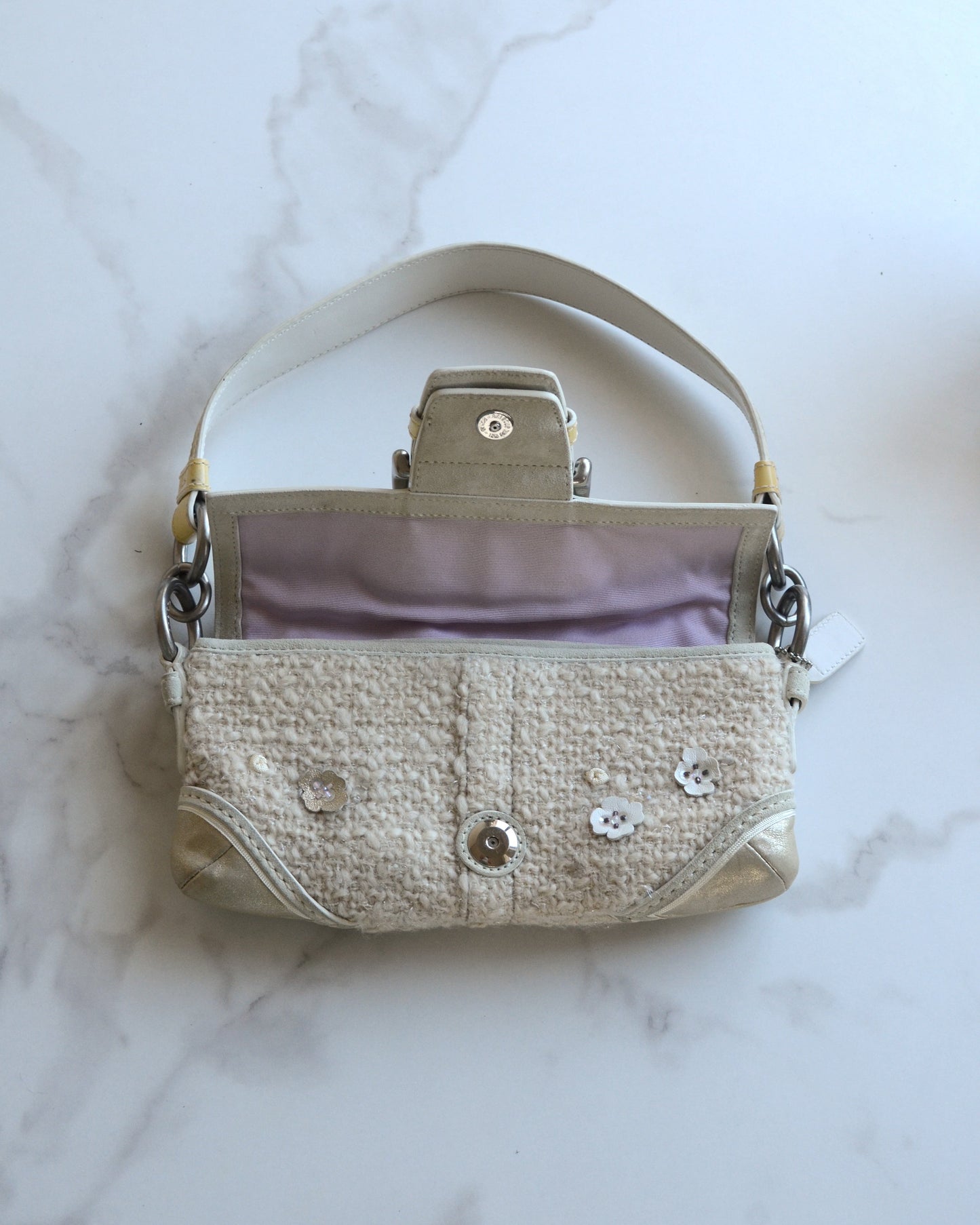 Coach Tweed Floral Soho Bag