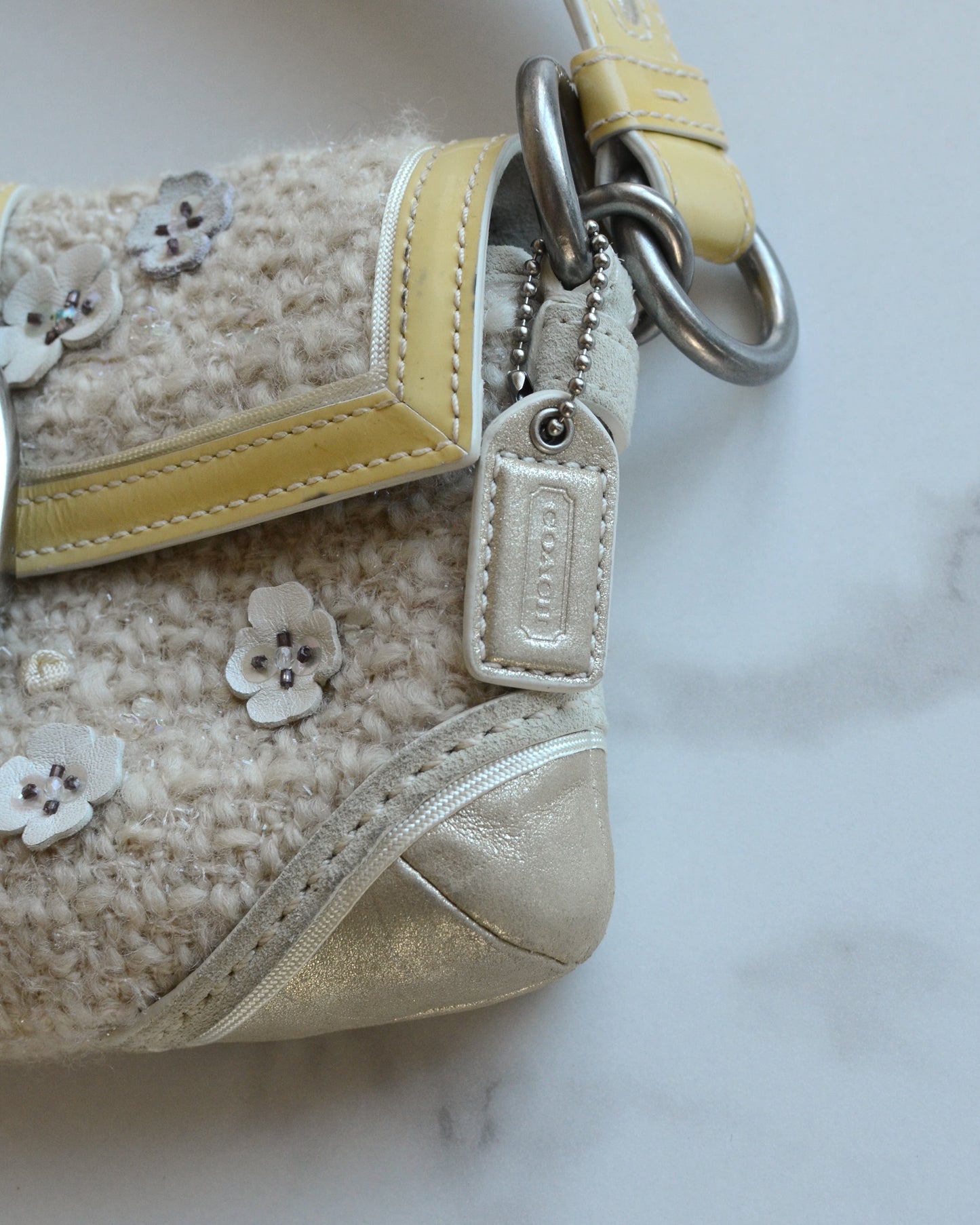 Coach Tweed Floral Soho Bag