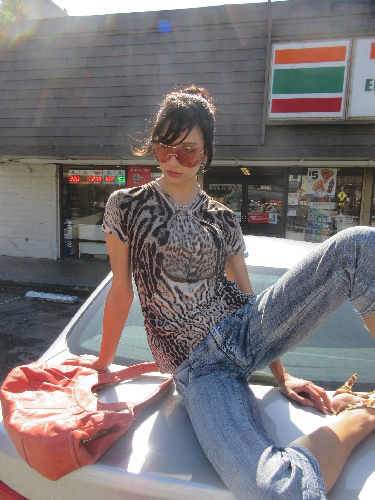 Roberto Cavalli Animal Print Top