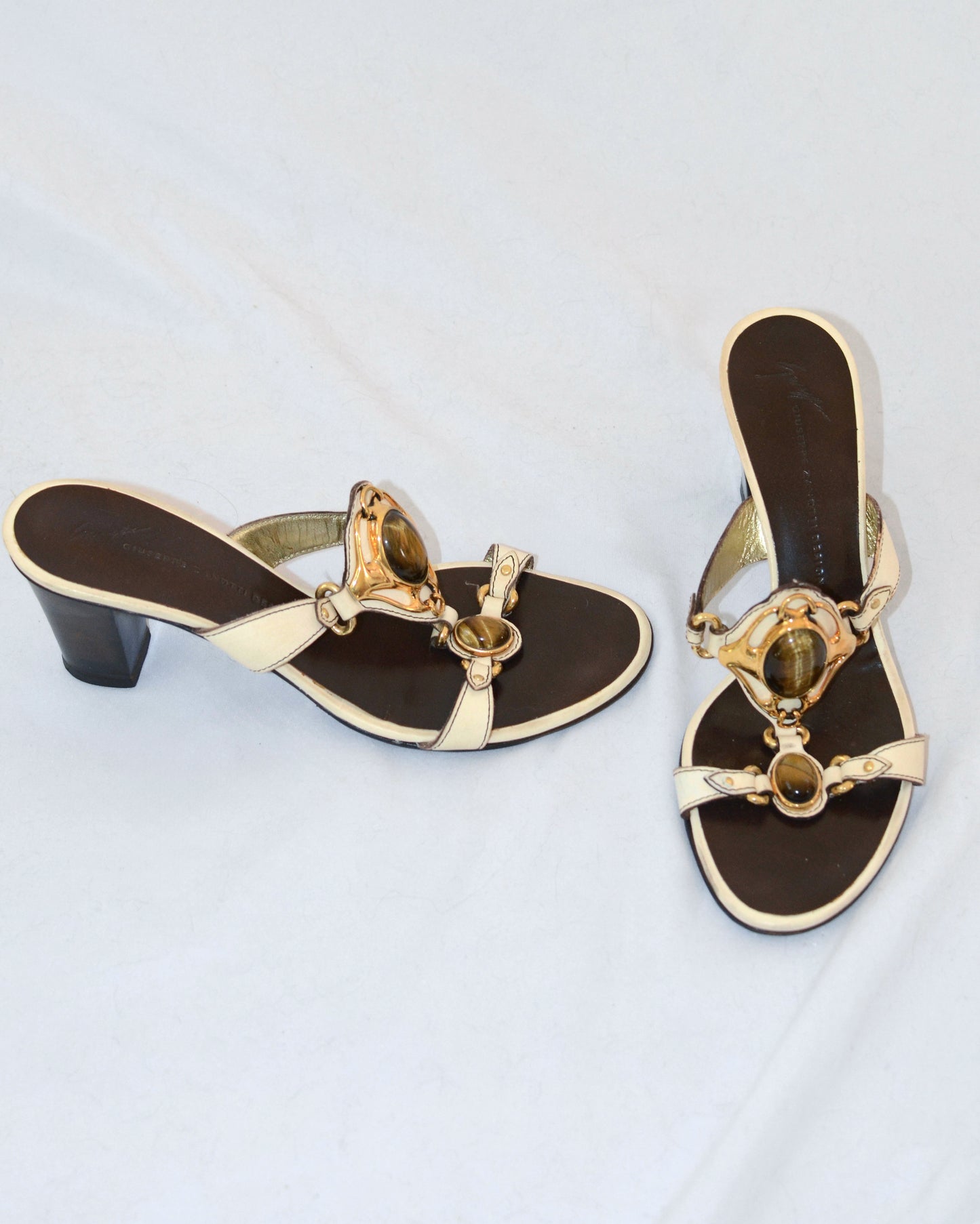 Giuseppe Zanotti Gem Leather Heels