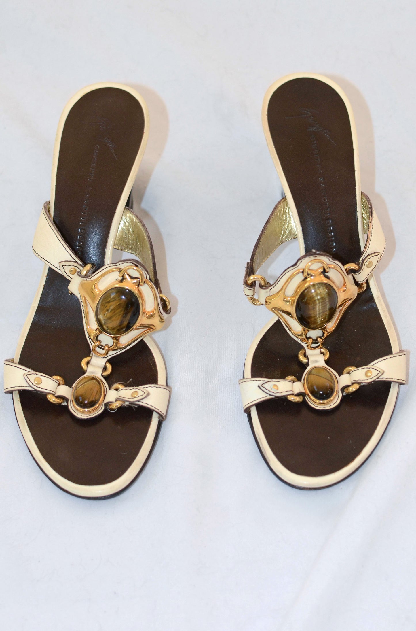 Giuseppe Zanotti Gem Leather Heels